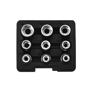 SET NASADNIH KLJUČEVA E-PROFIL (E TIP) 1/2” E10-E24 9-DIJELNI