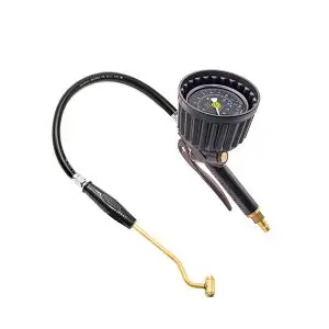 MANOMETAR ZA PUMPANJE GUMA SA DUGAČKIM NASTAVKOM, UMJEREN, 0-12 BARA