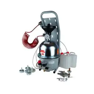 PNEUMATSKI ODZRAČIVAČ KOČNICA SA 6 ADAPTERA I KANTICAMA -  KOMPLET