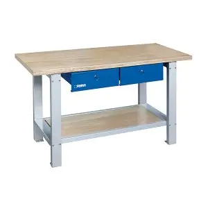 RADIONIČKI STOL SA DVIJE LADICE 1500x640x865mm NOSIVOST PLOČE 350kg