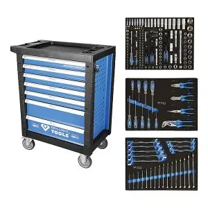 RADIONIČKA KOLICA S ALATOM 7-LADICA 207-DIJELNA