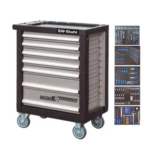 RADIONIČKA KOLICA S ALATOM, 7 LADICA, 347-DIJELNA